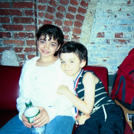 The childhood picture of Ian Hyland with his elder sister Sarah Hyland. 